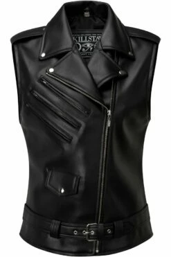 Perfecto Sans Manches KILLSTAR En Cuir Vegan