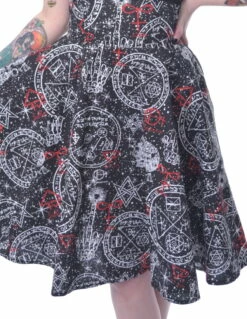 Robe Gothique HEARTLESS 'craft' -Spiral Boutique craft dress black white heartless 11 900