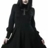 Robe Manches Longues KILLSTAR 'crossed Out' -Spiral Boutique crossedout dress b 2048x2048 900