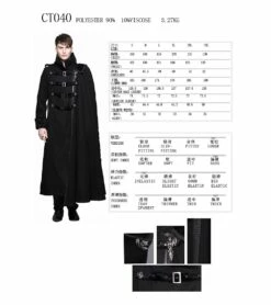 Manteau Gothique Homme 'prince Of Darkness' -Spiral Boutique ct040