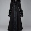 Long Manteau DEVIL FASHION 'black Sirena'