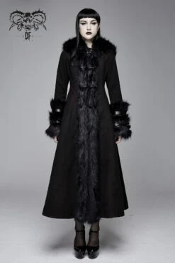Long Manteau DEVIL FASHION 'black Sirena'