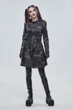 Veste Gothique Grise DEVIL FASHION 'Melphite' -Spiral Boutique ct1866 900