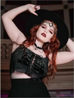 Top KILLSTAR 'dark Dahlia' -Spiral Boutique dark dahlia vest top 1 900