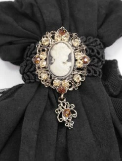 Jabot De Chemise Noir DEVIL FASHION -Spiral Boutique dsc09070 900