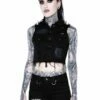 Veste Femme KILLSTAR 'come Undone' -Spiral Boutique dust storm cropped hoodie kopija 4 900