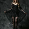 Robe Gothique Noire DARK IN LOVE -Spiral Boutique dw053bk 1