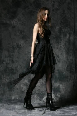 Robe Gothique Noire DARK IN LOVE -Spiral Boutique dw0634