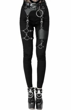 Pantalon RESTYLE 'gothic Harness Jean'