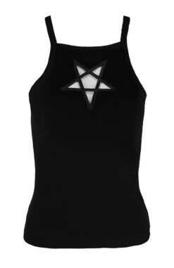 Top Noir RESTYLE 'pentagramme' -Spiral Boutique eng pl black womens top triple goddess 1874 1 900