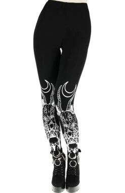 Leggings Noir RESTYLE 'domonic Cat'