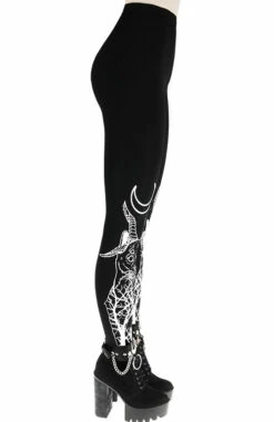 Leggings Noir RESTYLE 'domonic Cat' -Spiral Boutique eng pl demonic cat leggings black gothic leggings 1850 6 900