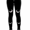 Leggings Velours RESTYLE 'double Crescent' -Spiral Boutique eng pl double crescent velvet leggings gothic black leggings 1975 1 900