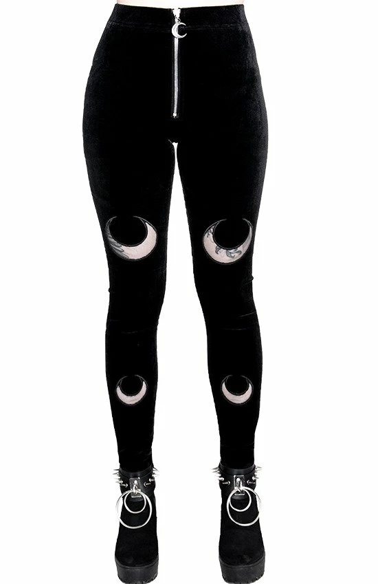 Leggings Velours RESTYLE 'double Crescent' 3 Leggings Velours RESTYLE 'double Crescent'