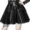 Jupe RESTYLE 'black Circle Moon' -Spiral Boutique eng pl gothic black short moon mistress skirt 2052 12 900