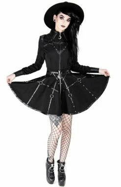 Jupe RESTYLE 'black Circle Moon' -Spiral Boutique eng pl gothic black short moon mistress skirt 2052 3 900
