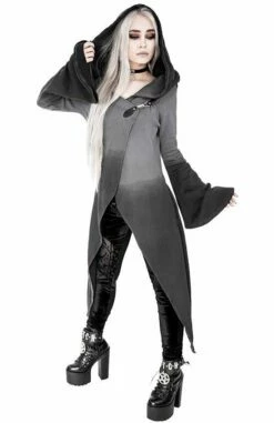 Cardigan RESTYLE 'dark Gradient' -Spiral Boutique eng pl gray long gradient hoodie 2184 8 900