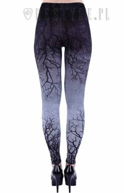 Leggings RESTYLE 'dark Forest' -Spiral Boutique eng pl ombre leggings tree gradient trousers gray branches 1462 8 900