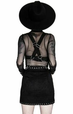 Jupe Suède RESTYLE 'Occulte Fashion' -Spiral Boutique eng pl studded suede skirt black gothic short skirt 1977 14 900