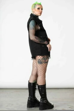 Veste Sans Manches KILLSTAR 'Ervin' -Spiral Boutique ervin button up vest w g x1600 900