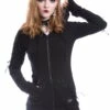 Veste Zippée Gothique VIXXSIN -Spiral Boutique fawn hood black vixxsin 10 900