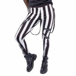 Leggings HEARTLESS 'ghosted' -Spiral Boutique ghosted leggings ladies black white heartless 3 900