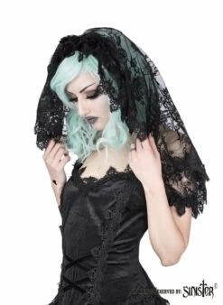 Voile Gothique SINISTER En Dentelle