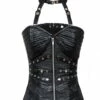 Corset Gothique Noir 'miss Sirenia' -Spiral Boutique h3862 03