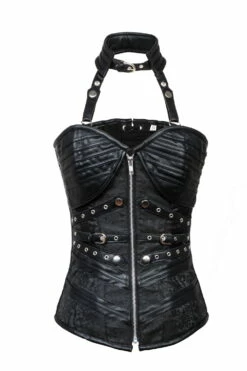 Corset Gothique Noir 'miss Sirenia'