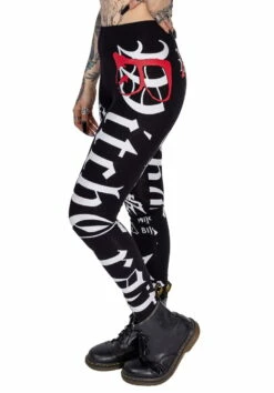 Leggings HEARTLESS Mercredi Addams -Spiral Boutique heartless b craft leggings black white 3 900