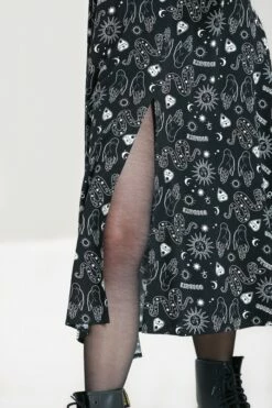 Robe Longue HELL BUNNY 'Hello Goodbye' -Spiral Boutique hlb40188 hello goodbye dress blk 03 900