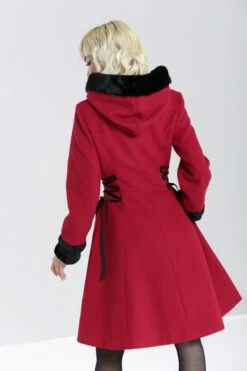 Manteau Lolita HELL BUNNY 'scarlet' -Spiral Boutique hlb80011 scarlet coat burgundy 05 1 9 900