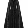 Long Manteau Gothique Punk Rave 'Goth Queen' -Spiral Boutique img 1037 900