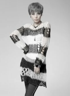 Haut Noir Et Blanc PUNK RAVE 'apocalypse 2022'