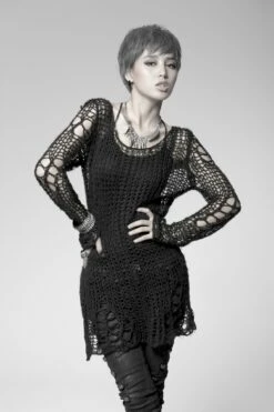 Haut Destroy Noir PUNK RAVE 'apocalypse 2022'