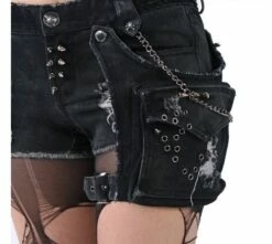 Short Gothique Femme PUNK RAVE -Spiral Boutique k1275
