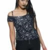 Haut KILLSTAR 'lulu Bardot Top' -Spiral Boutique lulu bardot top b x1600 900