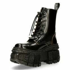 Bottes Cuir New Rock M.wall026n-c10 -Spiral Boutique m wall026n c10 4 900