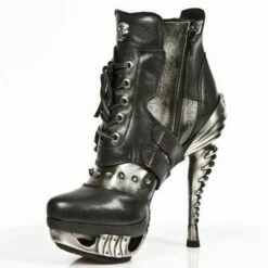 Bottines Gothiques Cuir NEW ROCK 'magneto' 9 Bottines Gothiques Cuir NEW ROCK 'magneto' -Spiral Boutique mag004c1 4 600