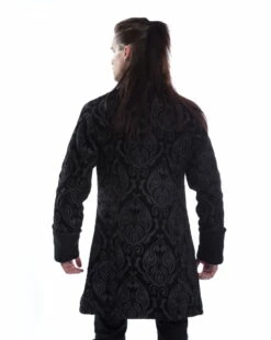 Manteau POIZEN INDUSTRIES 'monarch' -Spiral Boutique monarch coat mens black brocade poizen industries 217 900