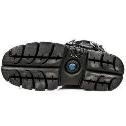 Bottes Cuir Noir Et Rouge New Rock M.149-C1 -Spiral Boutique new rock m 149 c1 6 zoom