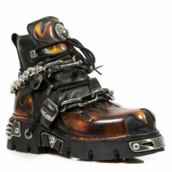 Bottines Cuir New Rock M.1495-S1 -Spiral Boutique new rock m 1495 s1 2 zoom