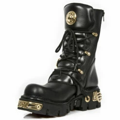 Bottes Cuir New Rock M.391GOLD-C1 -Spiral Boutique new rock m 391gold c1 4 zoom