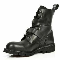 Rangers Cuir New Rock M.NEWMILI090-C1 -Spiral Boutique new rock m newmili090 c1 4 zoom