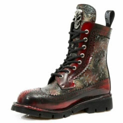 Bottines Cuir New Rock M.NEWMILI110-C3 -Spiral Boutique new rock m newmili110 c3 4 zoom