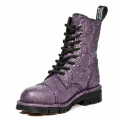 Rangers Cuir Mauve New Rock M.NEWMILI83-C11 -Spiral Boutique new rock m newmili83 c11 4 zoom