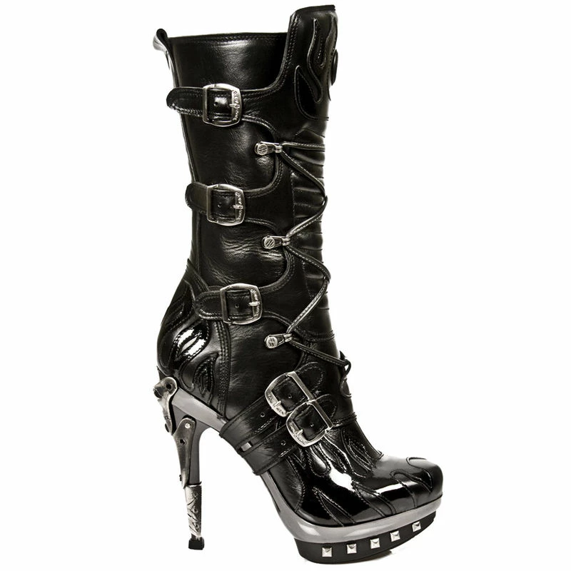 Bottes Cuir New Rock M.PUNK023-S1 3 Bottes Cuir New Rock M.PUNK023-S1