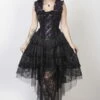 Robe Gothique BURLESKA 'ophelie Pourpre' -Spiral Boutique ophelie dress purple king brocade 2 900