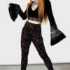 Leggings Velours KILLSTAR 'Ora' 1 Leggings Velours KILLSTAR 'Ora' -Spiral Boutique ora leggings w b x1600 900
