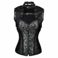 Corset Gothique Noir Et Son Boléro